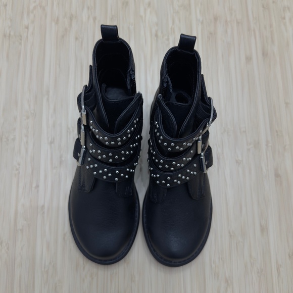 Treasure & Bond Triple Studded Strap Moto Boot - kids Size 11 - Picture 1 of 7